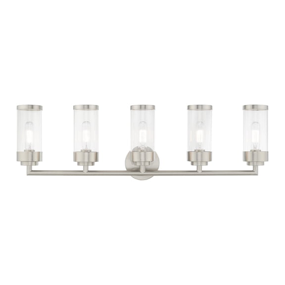 Livex Lighting - Hillcrest - 5 Light Bath Vanity in Coastal Style - 35.75 Inches