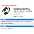 thumbnail image 2 of Front Right Door Lock Actuator Connector - Compatible with 1996 - 2002, 2005 - 2006 GMC Savana 2500 1997 1998 1999 2000 2001, 2 of 2