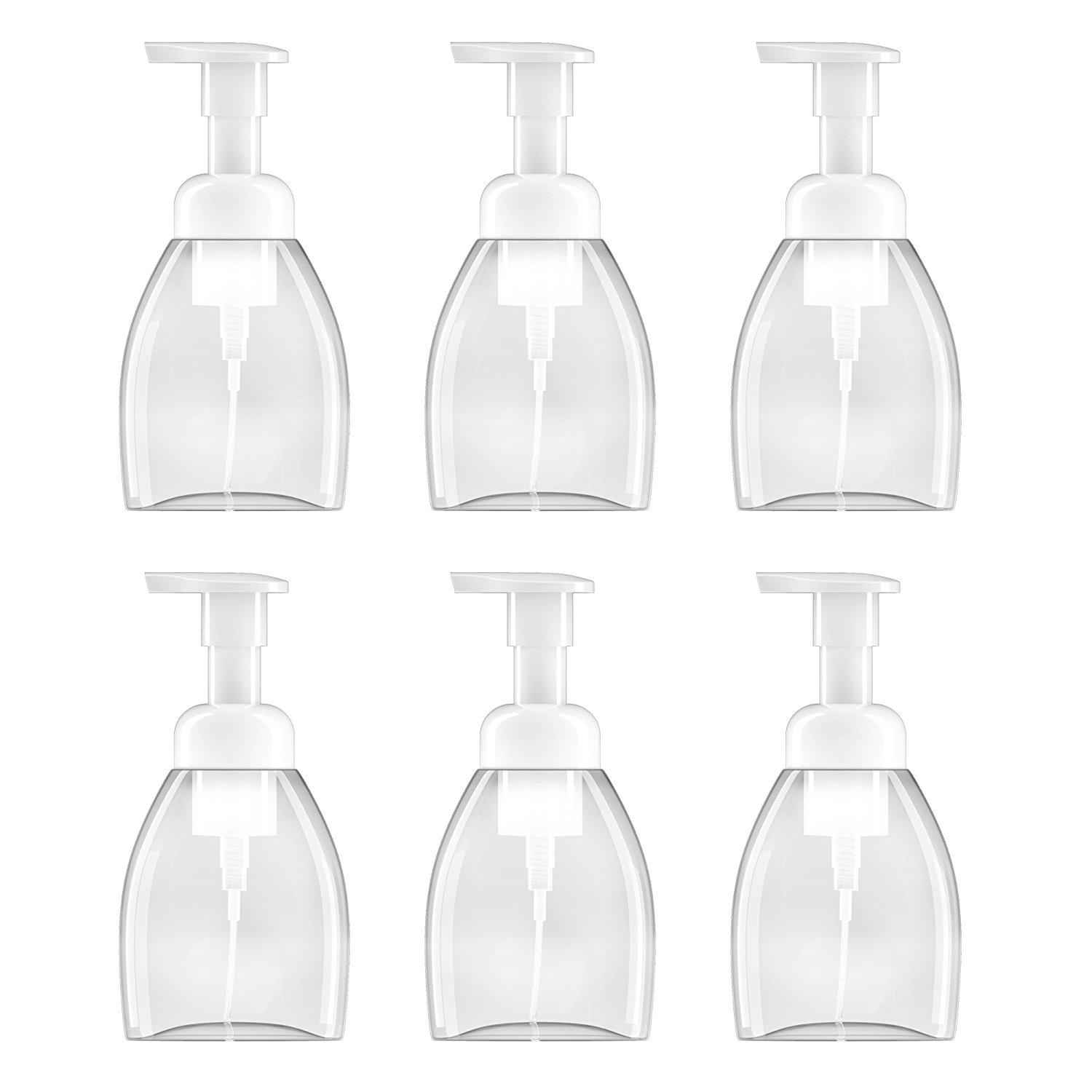 [6 Pack] Foaming Soap Dispensers BPA Free For Castile Soap and
