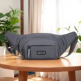thumbnail image 2 of Bolso Deportivo Nailon Hombro A La Cintura Con Múltiples Bolsillos para Viajes Al Aire Libre, 2 of 9