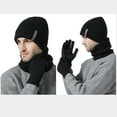 thumbnail image 4 of CSChome Hat Scarf Gloves Set Winter Hat Scarf Set - Unisex Thick Warm Elastic Non-Slip Touch Screen Cozy Windproof, 4 of 7