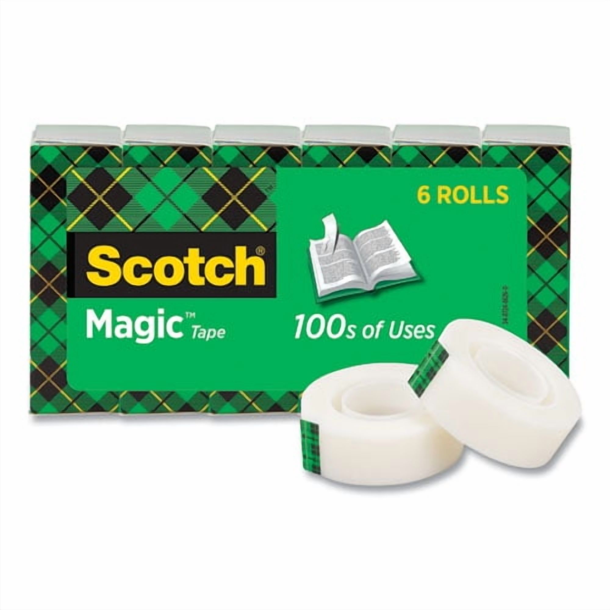 Magic Tape Refill, 1" Core, 0.75" X 36 Yds, Clear, 6/pack | Bundle of 5 Packs