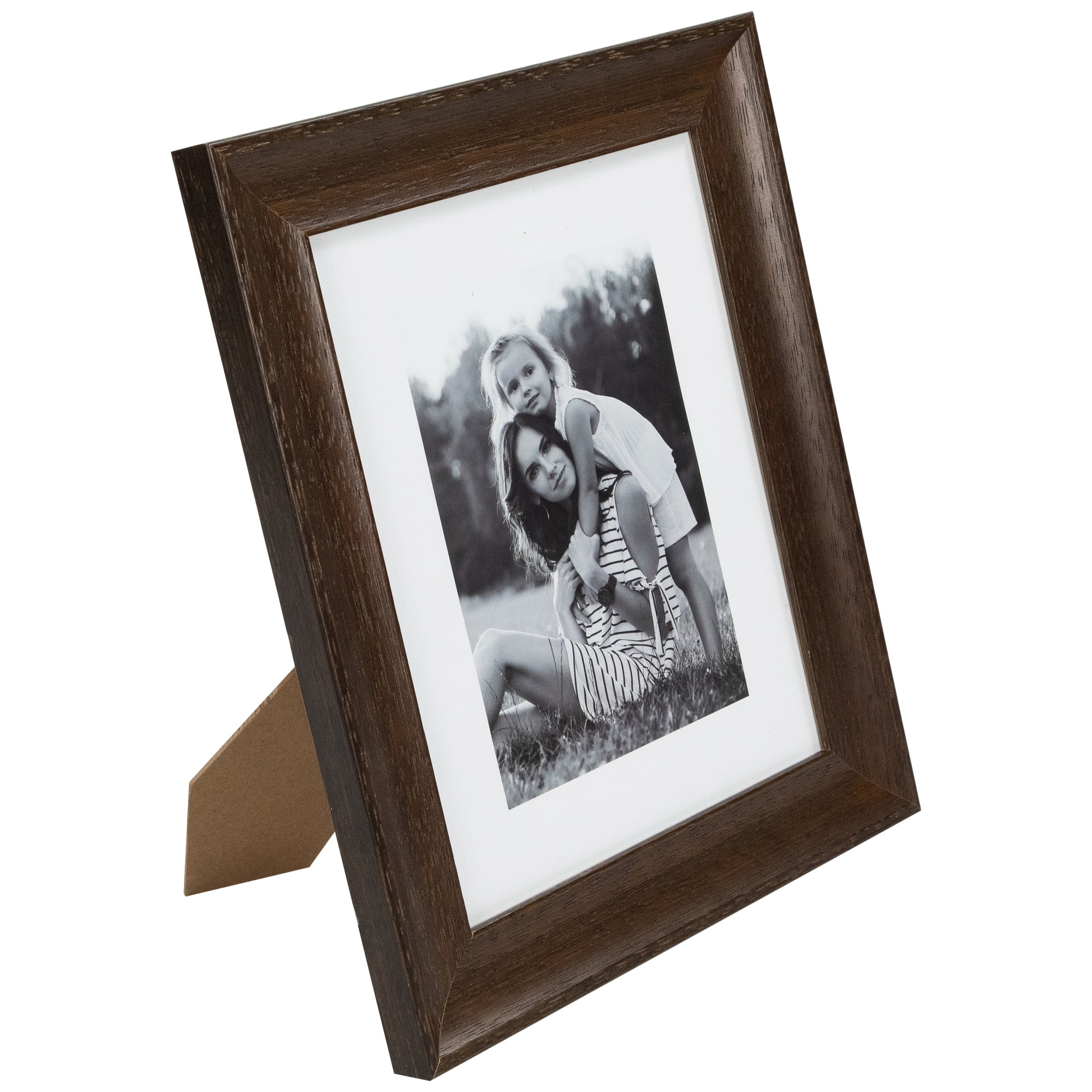 Northlight Wooden Picture Frames - for 8" x 10" Photos - Dark Brown - Set of 2