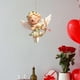 thumbnail image 1 of Colgante de ángel acrílico en forma de corazón | Llavero y adorno para espejo de coche para San Valentín | Adorno de corazones rojos para mochila, hogar o regalo, 1 of 7