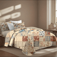 thumbnail image 2 of Davulos Plaid Patchwork Quilt for Twin Bed,2 Pieces Reversible Microfiber Summer Bedspread Coverlet Bedding Set for All Season(1 Quilt,1 Pillow Shams), 2 of 8