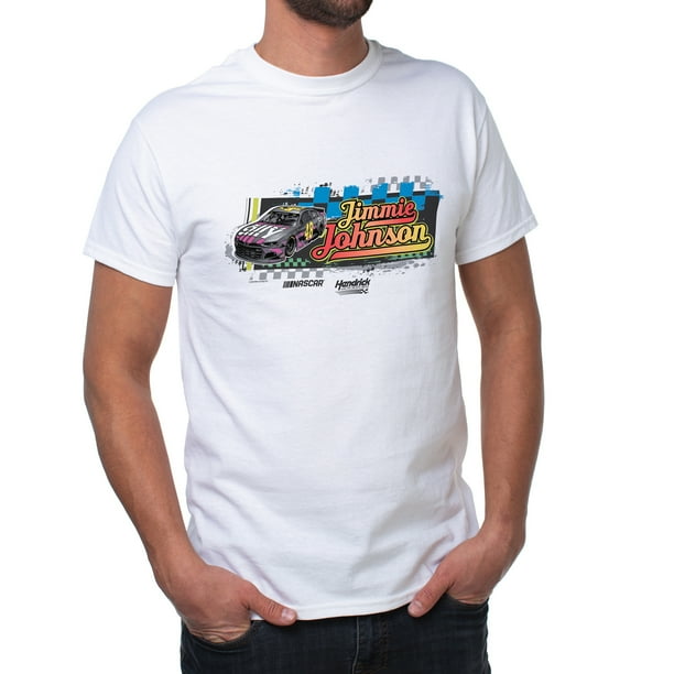 DelSol Camiseta (S) Camiseta NASCAR Classic Crew para hombre - Jimmie Johnson - 6 Blanco 1 Pc DelSol DelSol Camiseta (S) 1 Pc