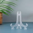 thumbnail image 3 of Caballetes de plástico transparente o placa de soporte/soportes para fotos u otros artículos en bodas, decoración del hogar, (juego de 24) - transparente - 5 pulgadas, 3 of 5