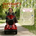 thumbnail image 4 of Heavy-Duty 4 Wheel Mobility Scooters for Adults, 800W All Terrain Mobility Scooters For Seniors, Supports +300 Lbs, Handicap Electric Scooter With Seat, Long Range Up to 21 Miles, (NINA-Red), 4 of 7