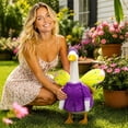 thumbnail image 5 of Sruoe Porch Goose Outfits, Porch Goose Clothes, 23 Inch Cement Goose Clothes Dress, Duck Clothes for Spring Easter Holiday Outdoor Garden Yard Lawn Patio Statue Decor, 5 of 8