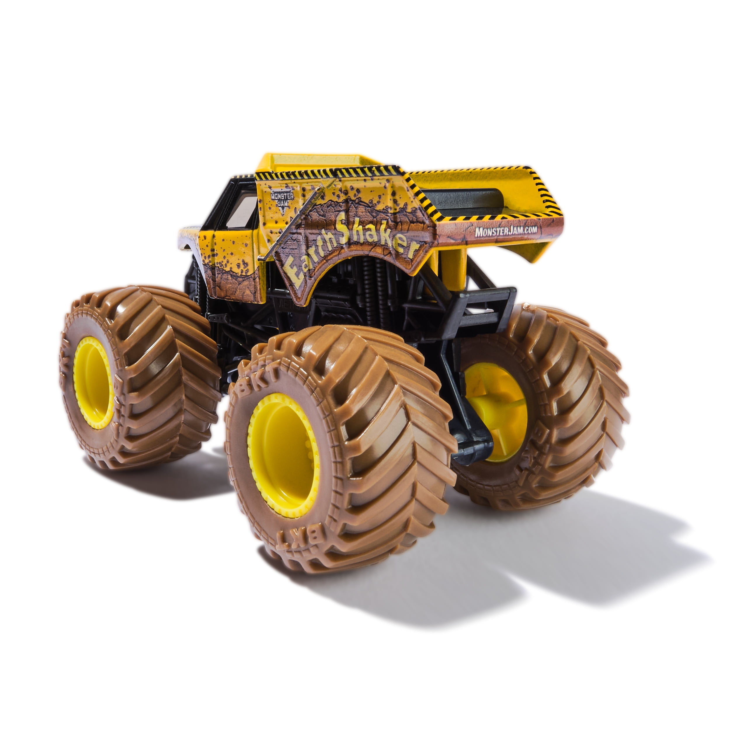 Monster Jam, Official Earth Shaker Vs. Megalodon Die-Cast Monster Trucks, 1:64 Scale, Kids Toys for Boys Ages 3 and up