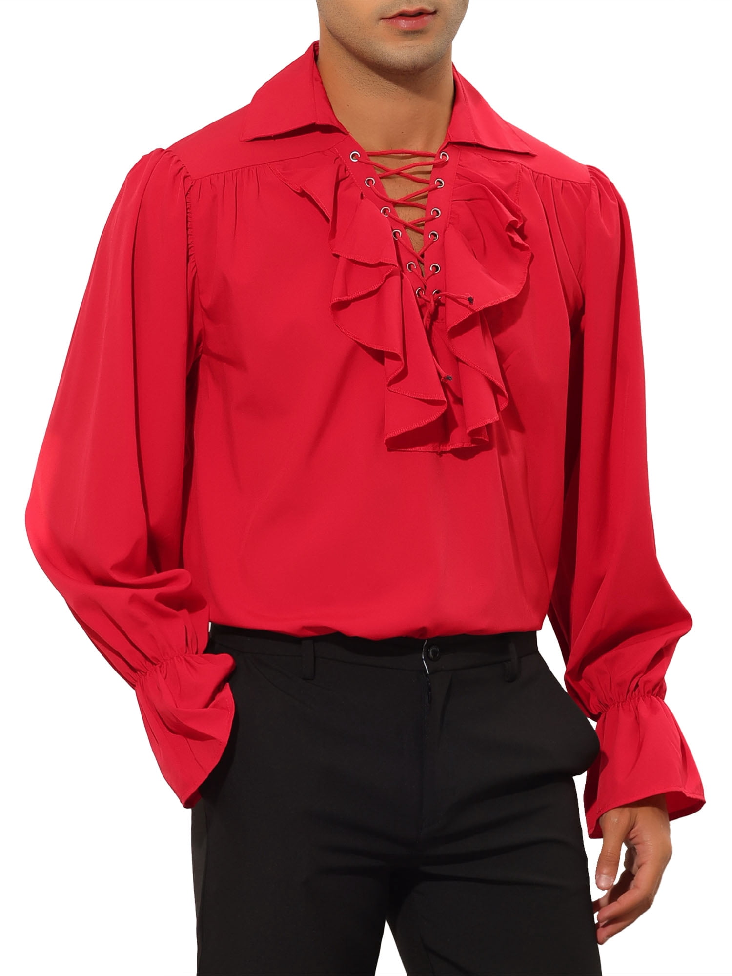 gothic ruffle shirt