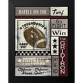 thumbnail image 2 of Spivey, Linda 12x14 Black Modern Framed Museum Art Print Titled - Football Game On, 2 of 5