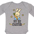thumbnail image 4 of Inktastic My 1st Easter Boy Bunny Rabbit Boys Long Sleeve Baby Bodysuit, 4 of 5
