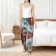 thumbnail image 4 of Fotbe Red Train Hot Air Balloon Pantalones de Pijama para Mujer, Pantalones de Dormir, Pantalones Pj con Cordón y Bolsillos-3X-Large, 4 of 6