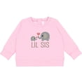 thumbnail image 2 of Inktastic Little Sister Elephant Baby Sweatshirt, 2 of 4