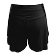 thumbnail image 6 of YMNXA Women's Casual Summer Shorts High Waist Solid Color Loose Comfortable Shorts With Lined Pockets For Outdoor Activities And Daily Wear,Black,Xxl, 6 of 7