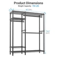 thumbnail image 4 of VIPEK V2S Garment Clothes Rack Storage Rack, Max Load 800LBS, Black, 4 of 11