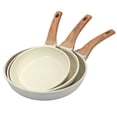 thumbnail image 1 of WMQPNNS New Trending Nonstick Frying Pan Skillets White Ceramic Coating Omelette Pans Cookware Pan of Intentionally Ptfe & Pfas (9.5+11+12.5 Inch) Todays Deals Clearance Sale, 1 of 9