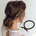 thumbnail image 2 of Unique Bargains 1 Pc Classic Knotted Style Hair Rope Hair Scrunchies Black, 2 of 5
