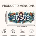thumbnail image 2 of Floral Jesus Art Front License Plate,Metal License Plate,Funny Standard Plates Personalized Novelty Decorative For Men/Women/Boys/Girls Car 6×12 Inch, 2 of 7
