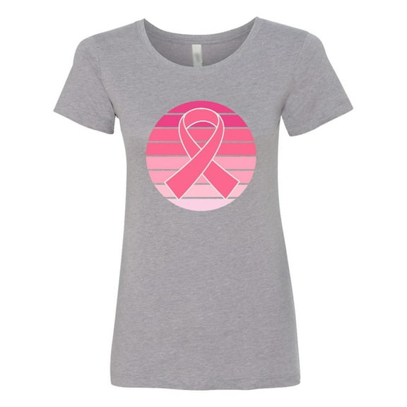 Inktastic Breast Cancer Pink Ribbon Retro Women's T-Shirt