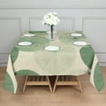 thumbnail image 3 of Green Tie Dye Overlay Pattern Square Tablecloth,Waterproof Square Table Cover,Wipeable Spillproof Washable Table Cover for Home Kitchen Party Decor 60"x60"(152x152cm), 3 of 6