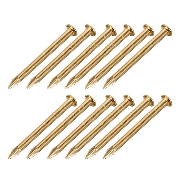 Raindrops 100Pcs Golden Brass Nails for Diy Furniture Hinges and Home Decoration