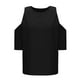 thumbnail image 5 of Vestidos Casuales Para Mujer, Blusas De Mujer De Moda Blusa holgada con hombros descubiertos y cuello redondo con mangas cortas para mujer, 5 of 6
