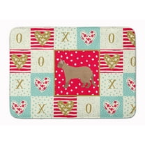 European Burmese 2 Cat Love Machine Washable Memory Foam Mat Red