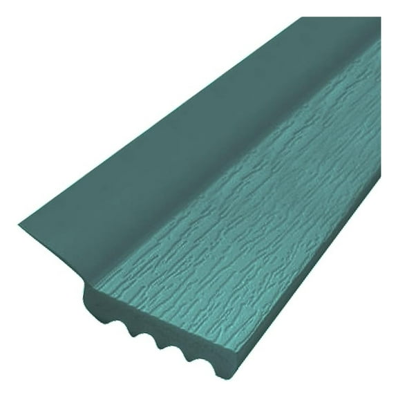 V-37-G Vinyl Dual Door Seal Weatherproof Seals for All Types of Garage Doors Top or Sides 7 Feet Hunter Green