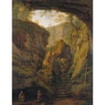 thumbnail image 2 of Jakob Philipp Hackert 19x24 Gold Ornate Framed and Double Matted Museum Art Print Titled - Saint Francis’ Grotto on Monte Verna (1801), 2 of 4