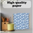thumbnail image 4 of Cuaderno espiral Elpwk Retro Blue y White Hydrangea Floral, 4 of 6