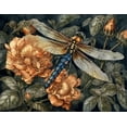 thumbnail image 2 of Chromatic Chasers - Dragon Fly Canvas Wall Art, 2 of 2