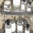 thumbnail image 3 of BeesClover Suction Corner Shower Organizer, Shower Dispenser Soap Organizer, Punch-Free Storage Rack, Shower Caddy Suction Cup Storage Rack, Shower Accessories For Bathroom, 3 of 8