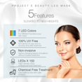 thumbnail image 3 of Project E Beauty Masque de Rajeunissement de la Peau au Photon / Masque Facial à LED Thérapie Lumineuse Lumière Rouge Bleue Anti-Âge Anti-Rides Traitement de l'Acné Spa Facial Soins de la Peau à Domicile, 3 of 9