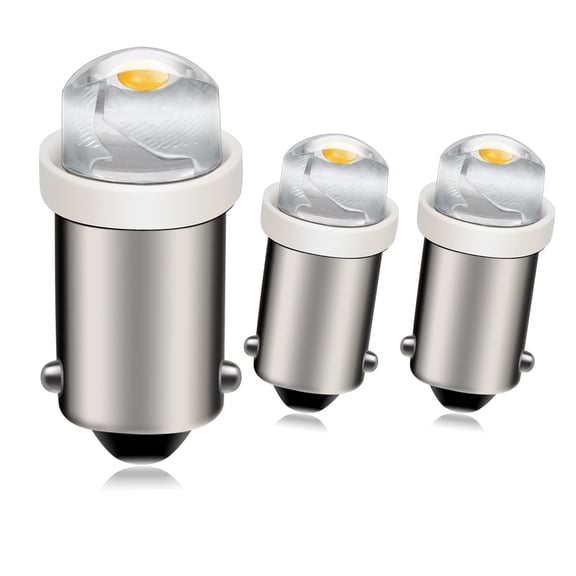 Ruiandsion BA9S Mini COB LED Bulb,110V 1W COB 100LM 3000K Warm White for Refrigerator Oven Microwave Indicator Light,3-Pack