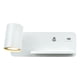 thumbnail image 1 of Lámpara de pared LED moderna Gu10, foco interior ajustable, aplique de lectura para mesita de noche Izquierda Blanca, 1 of 2