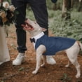 thumbnail image 6 of IDOMIK Dog Tuxedo Suit with Bow Tie, Formal Wear for Large Dogs, Blue, 2XL, 6 of 7