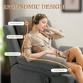 thumbnail image 4 of Korser Sillones Reclinables Pequeños para Espacios Reducidos,Sillón Reclinable Manual con Bolsillos Laterales es Adecuada para la Sala de Estar,Pana, Gris, 4 of 7
