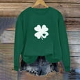 thumbnail image 5 of Posijego Womens St Patricks Day Sweatshirts Spring Clothes Crew Neck Casual Long Sleeve Printed Pullover Tops, 5 of 6