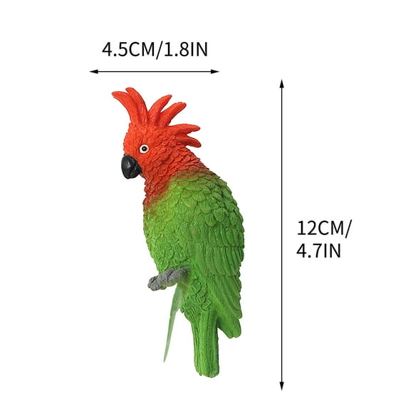CEHVOM Simulated Parrot Fish Tank Pendant Fish Tank Decoration Fish Tank Edge Wall Hanging Cute Bird Ornament Clearance