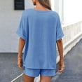 thumbnail image 7 of NMMUED Two Piece Sets for Women Summer Short Sets for Women Sweat Set for Women Athleisure Sets Women Track Suits for Women Set, Blue XL, 7 of 7
