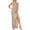 Champagne, variant on Sequin Halter Dress, Sleeveless Bodycon Gown with High Slit and Bow Detail, Glamorous New Year's Eve Dress for Club, Prom, and Gala Events Champagne S