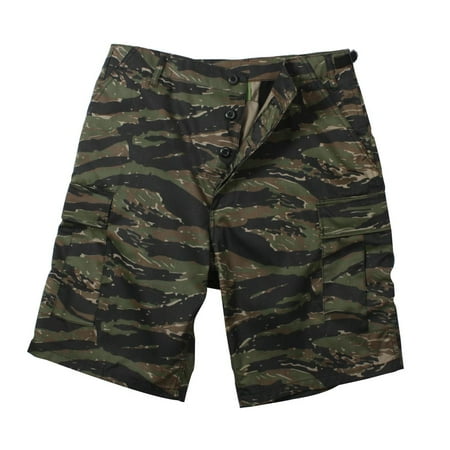 Camo Military Shorts - Tiger Stripe Camouflage Military Style BDU Shorts