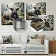thumbnail image 4 of Designart "Serenity of Yaks in the Shadows I" Animals Metal Wall Art Prints, 4 of 5
