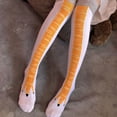 thumbnail image 2 of SSKFHGI Funny Socks Chicken Leg Animal Legs Knee Fitness Novelty Xmas Women Me, 2 of 9