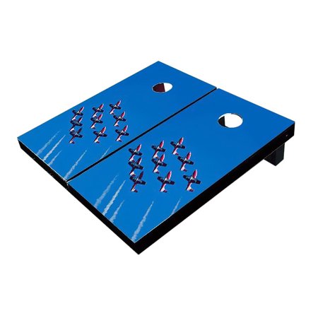 Skip's Garage Jet Formation #2 Solid Wood Cornhole Board Set
