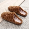 thumbnail image 4 of ZELAND Unisex Christmas Conchas Plush Slippers for Men & Women - Cozy Mexican-Style Winter Indoor House Shoes, 4 of 5