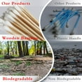 thumbnail image 4 of PINGMIC 500 Count Long, Lint-Free Bamboo Cotton Swabs with Absorbent Applicators in Storage Box, 4 of 8