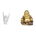 thumbnail image 1 of Escultura De Mano De Buda Con Gesto De Roca, Estatua Creativa De Dedos, Adorno Feng Shui Para Apartamento, Dormitorio, Restaurante, Decoración Para Fiestas De Aniversario., 1 of 8